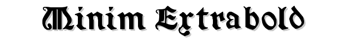 Minim ExtraBold font